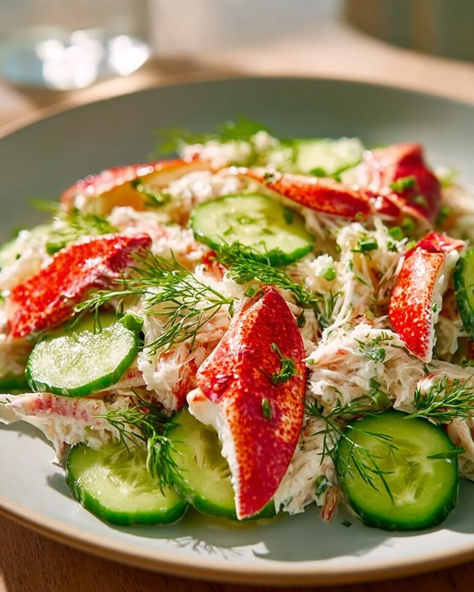 Chilled Cucumber Crab Salad