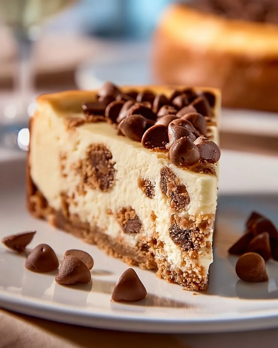 Chocolate Chip Cookie Dough Cheesecake