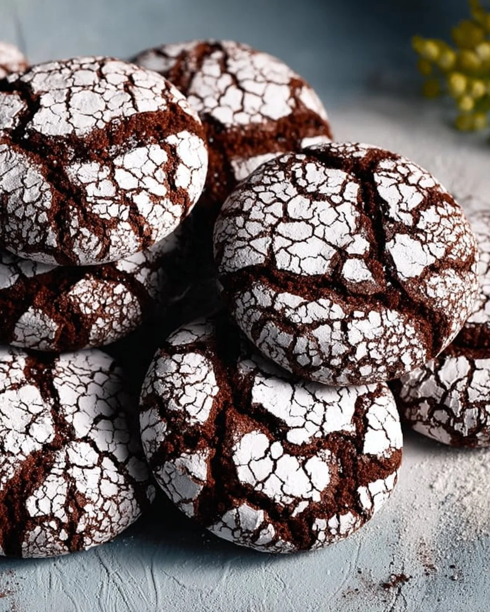 Chocolate Crinkle Cookies