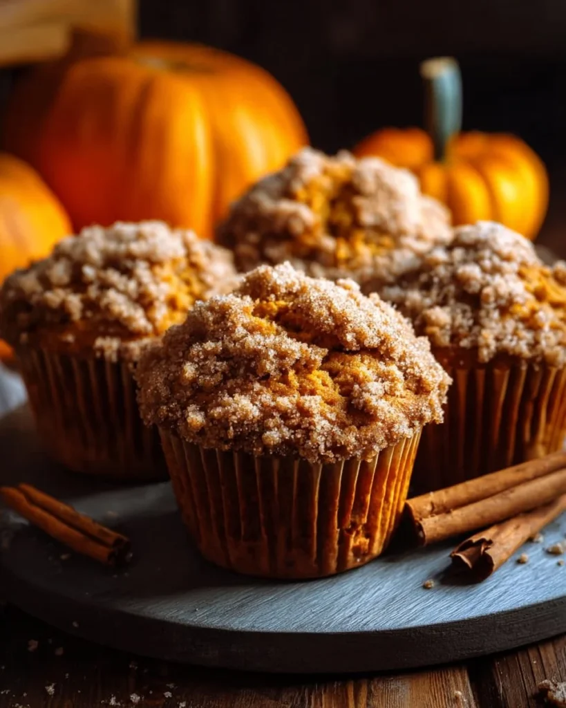 Delicious homemade copycat Panera pumpkin muffins on a plate