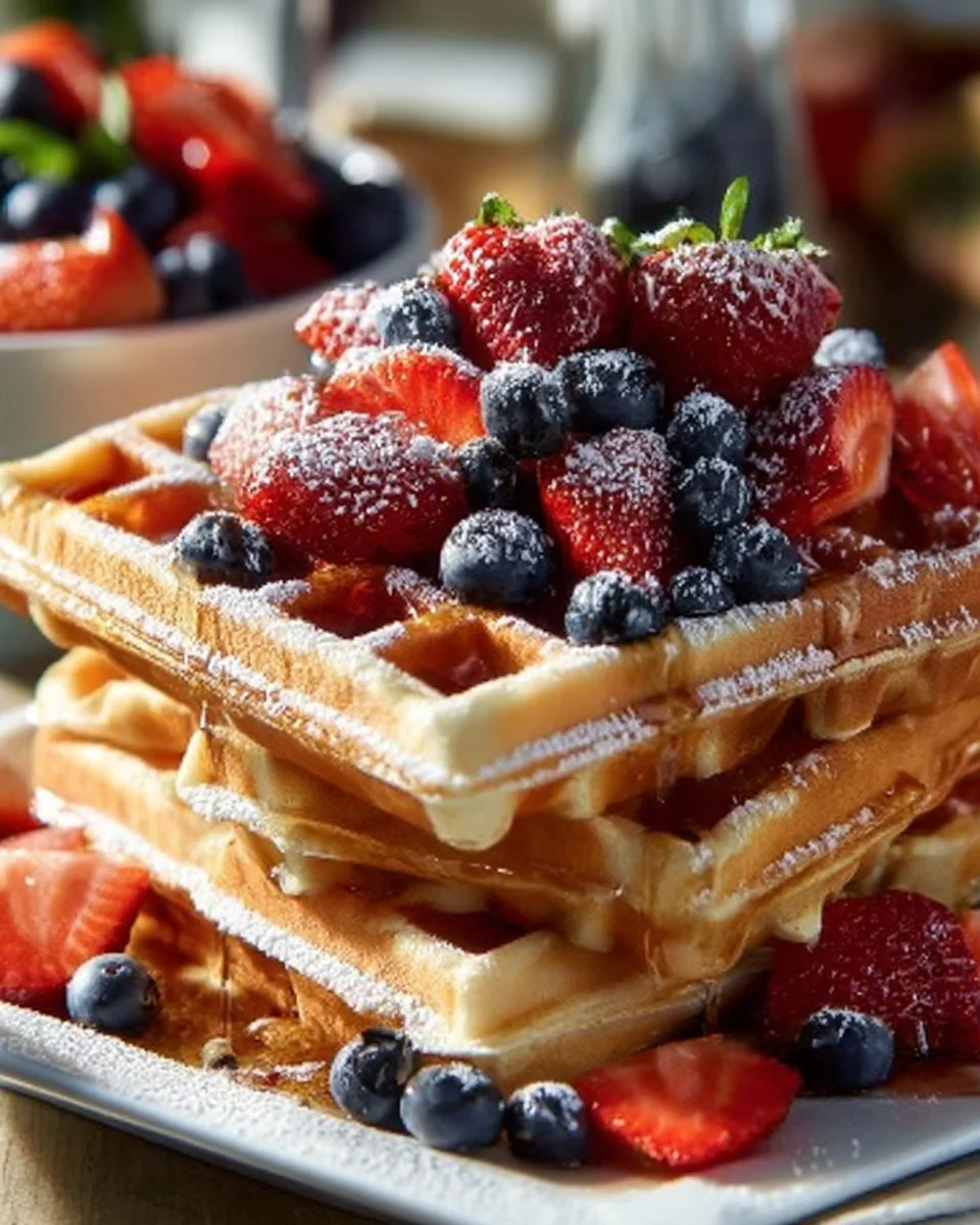 Crispy Belgian Waffles You'll Crave Every Morning