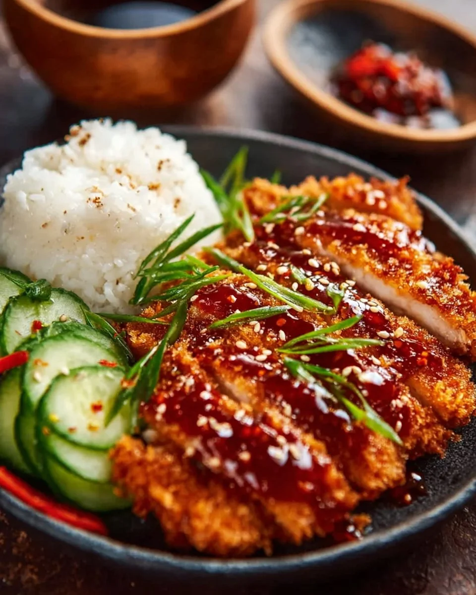 Crispy Spicy Korean Chicken Katsu That'll Ignite Your Tastebuds