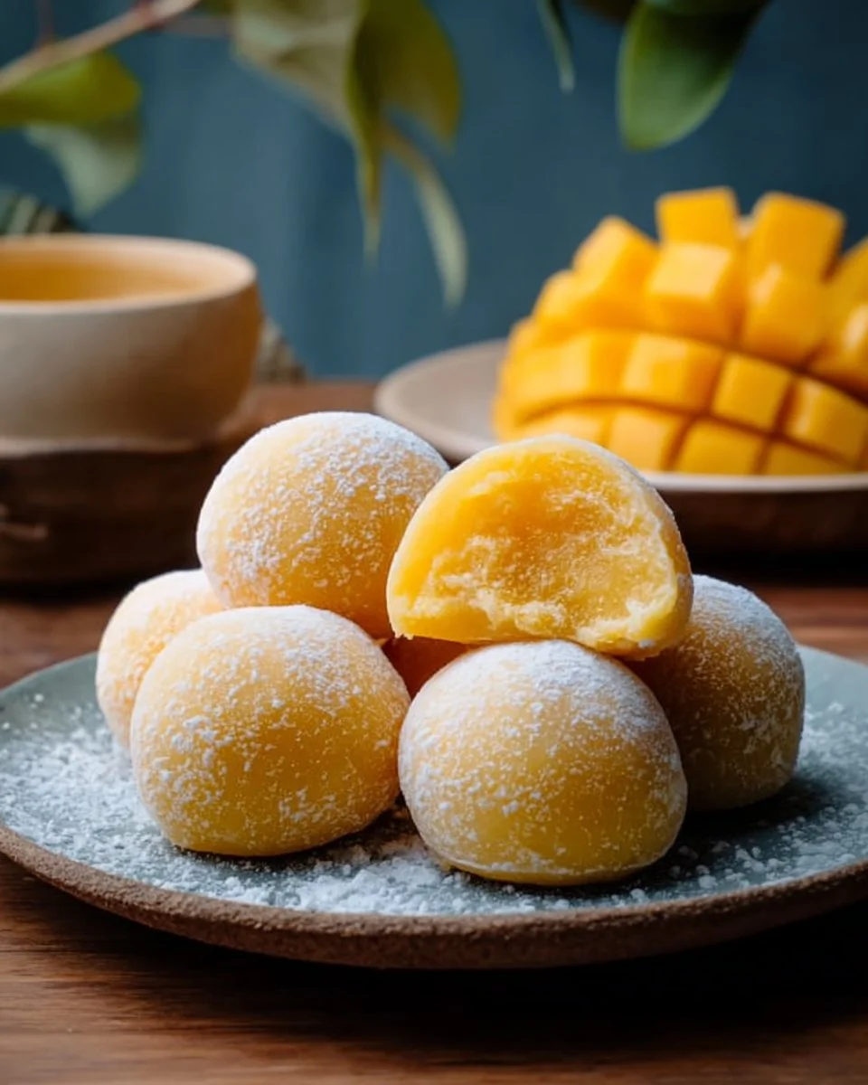 Homemade Mango Mochi