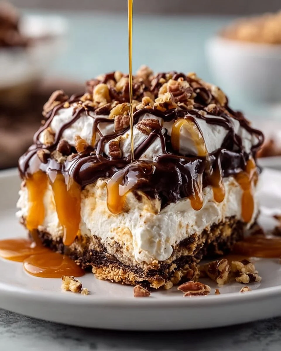 No-Bake Turtle Lasagna Dessert
