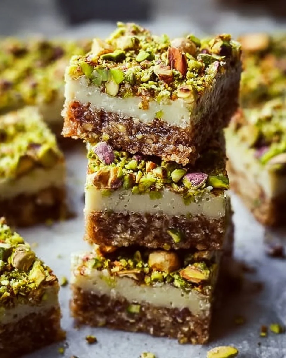 Pistachio Dream Cookie Bars