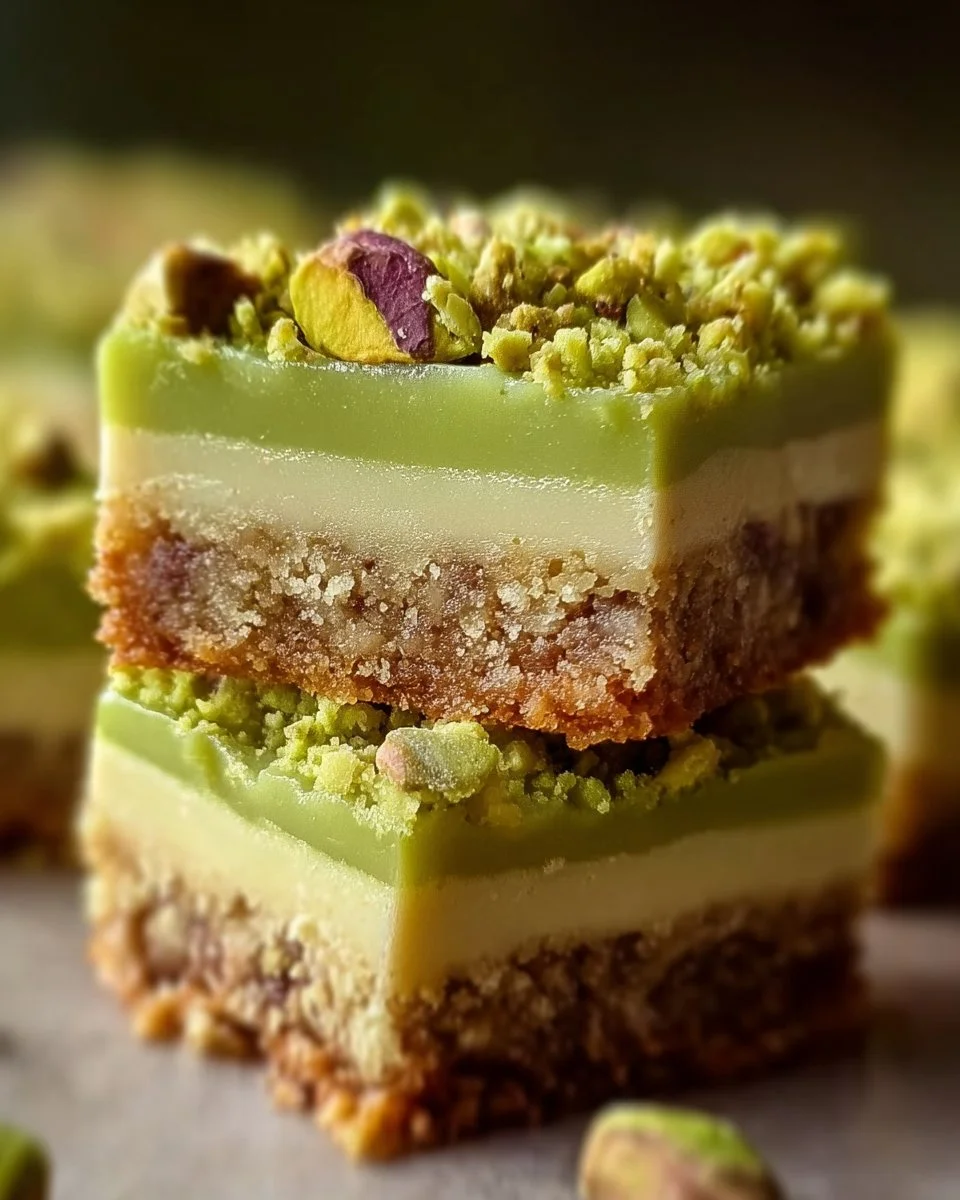 Pistachio Dream Cookie Bars