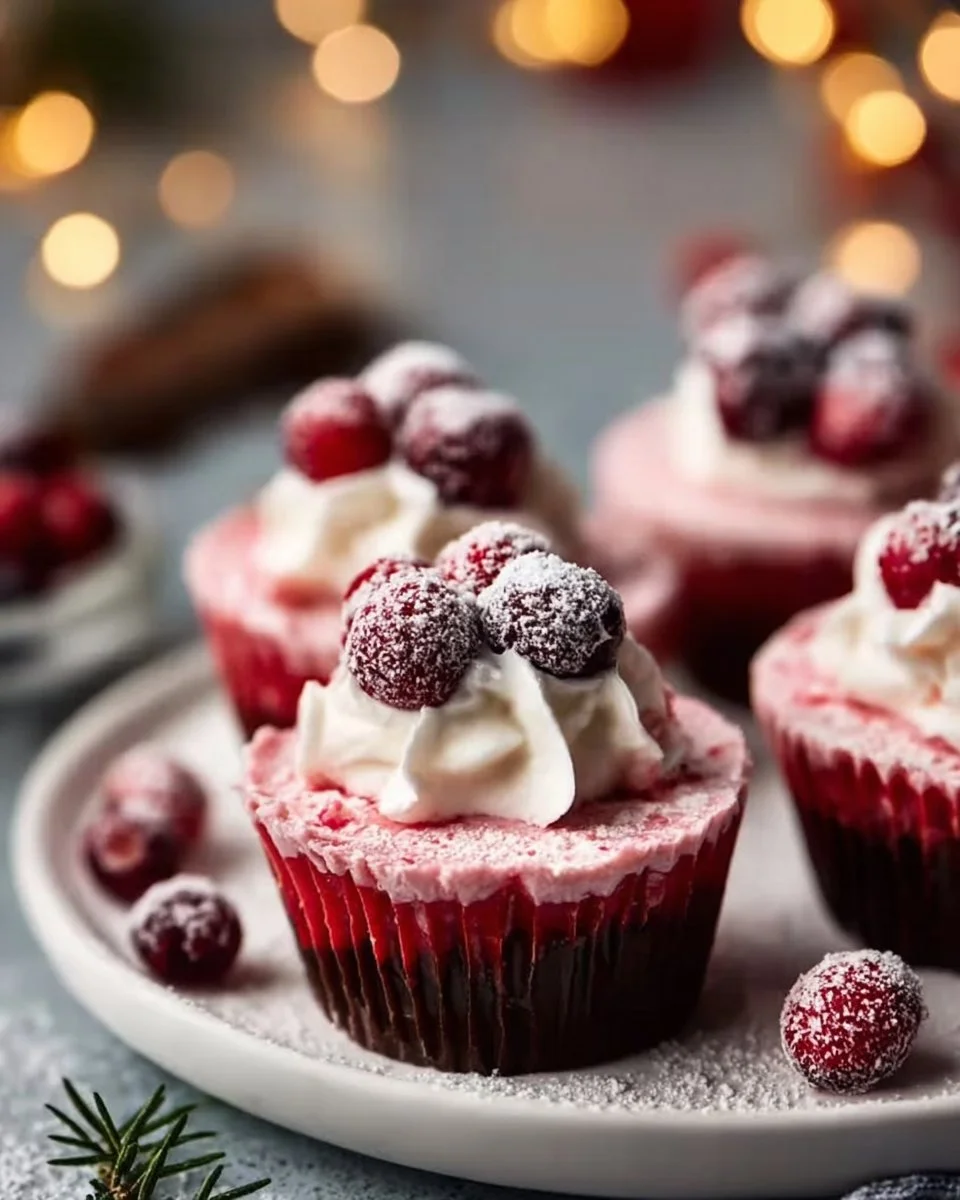 Cranberry Mousse Cups