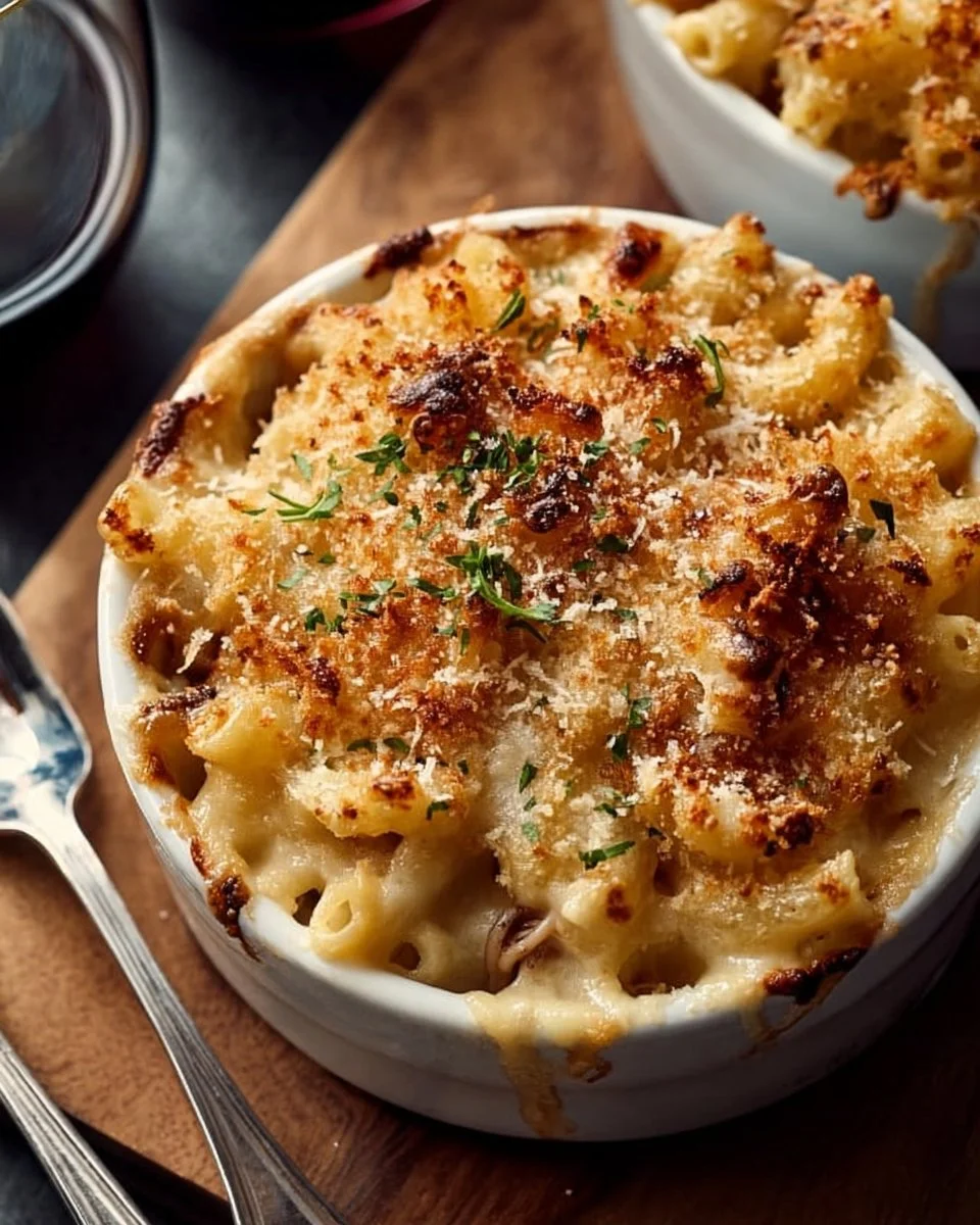 Decadent French Onion Soup Mac & Cheese