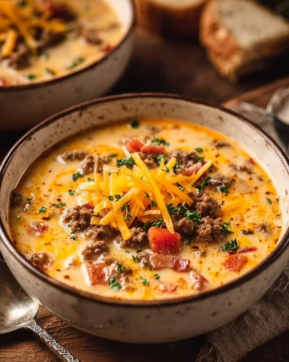 Easy Cheeseburger Soup