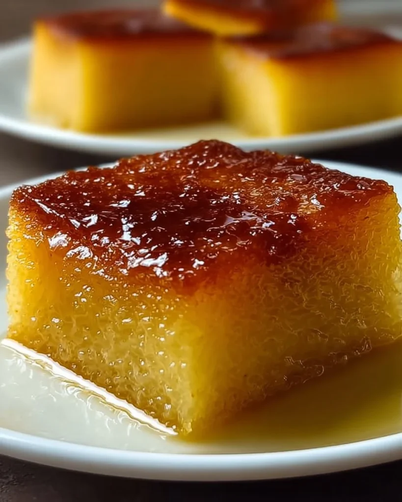Steamed cassava cake on a plate, showcasing its texture and flavor