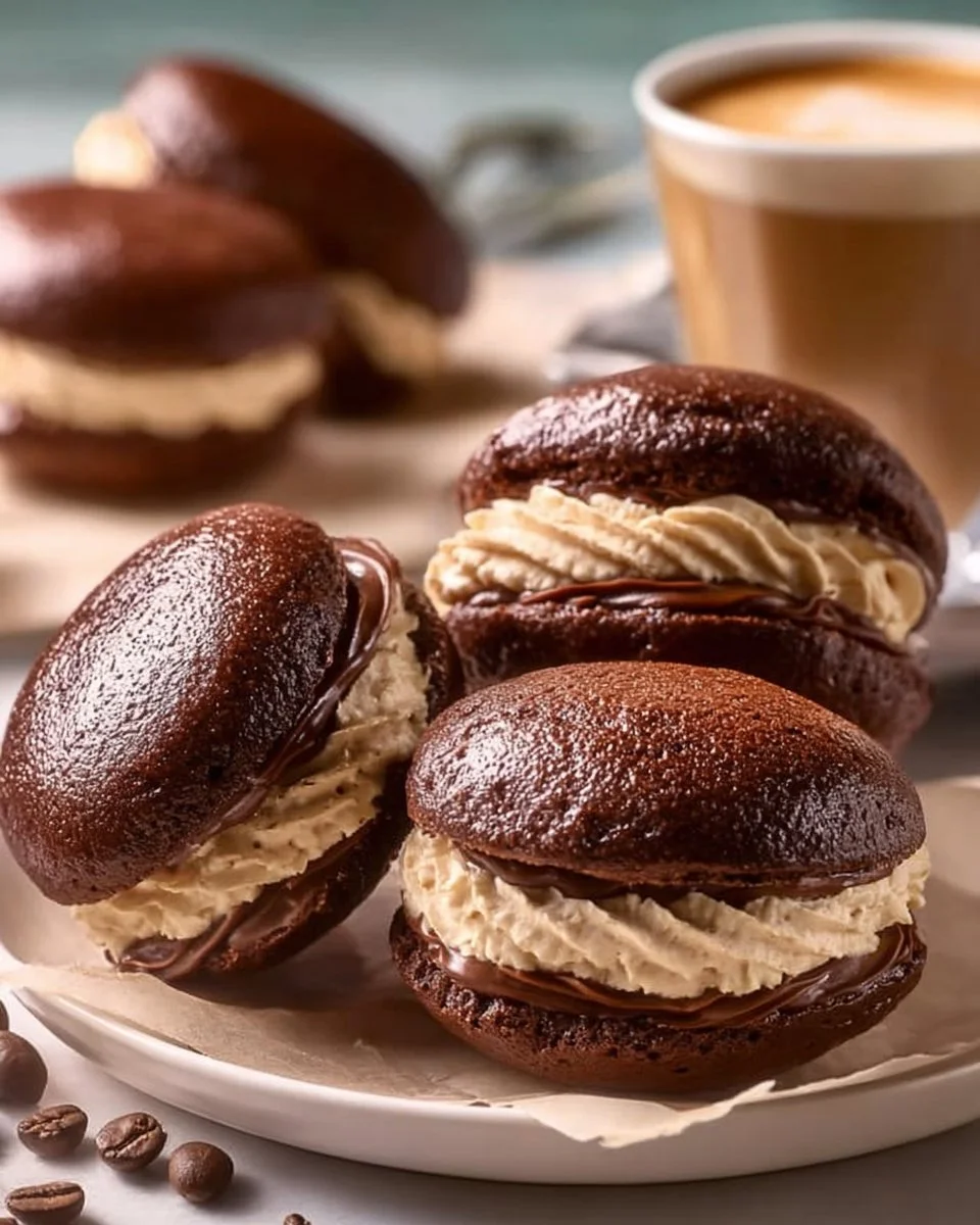 Chocolate Coffee Whoopie Pies