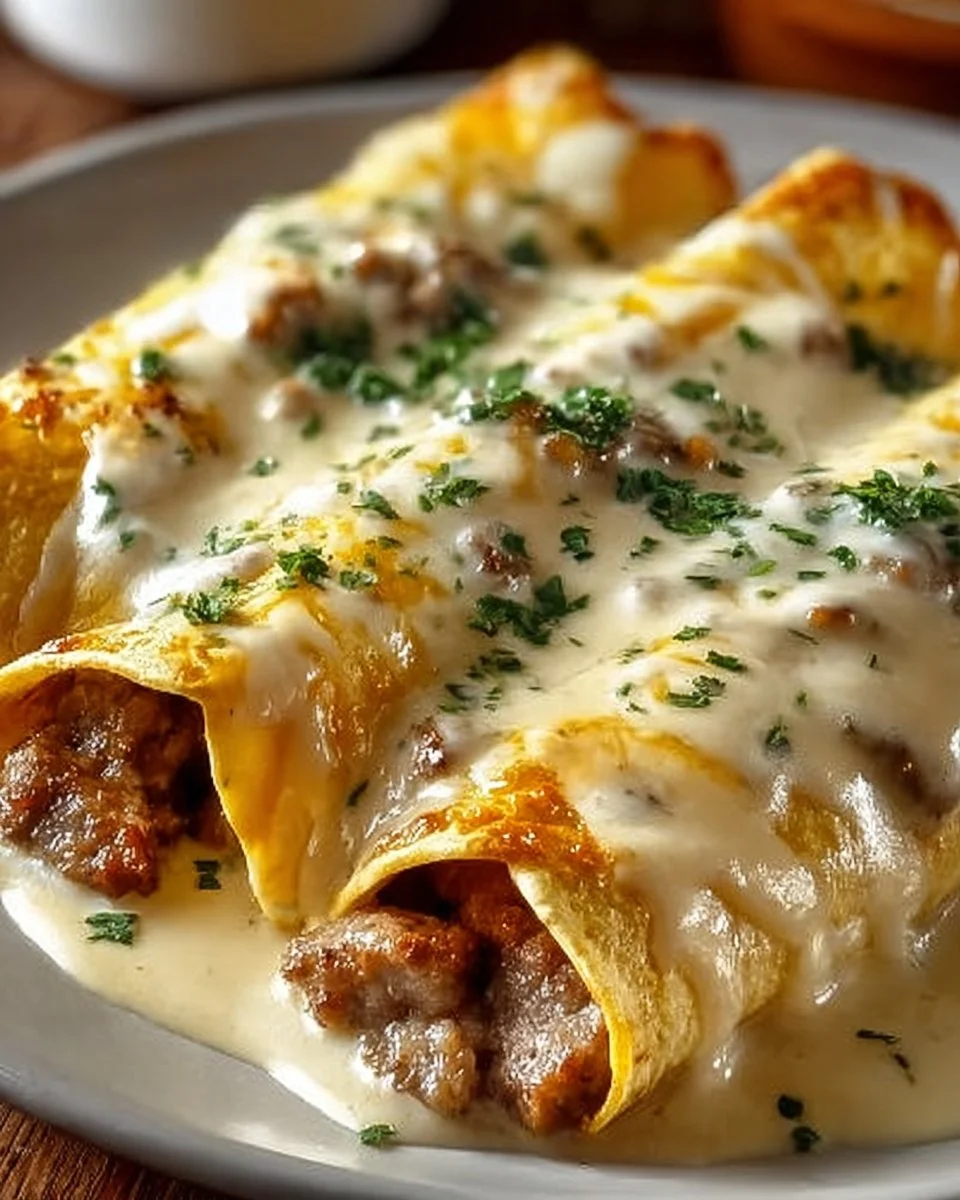 Delicious Breakfast Enchiladas with Sausage Gravy Made Easy