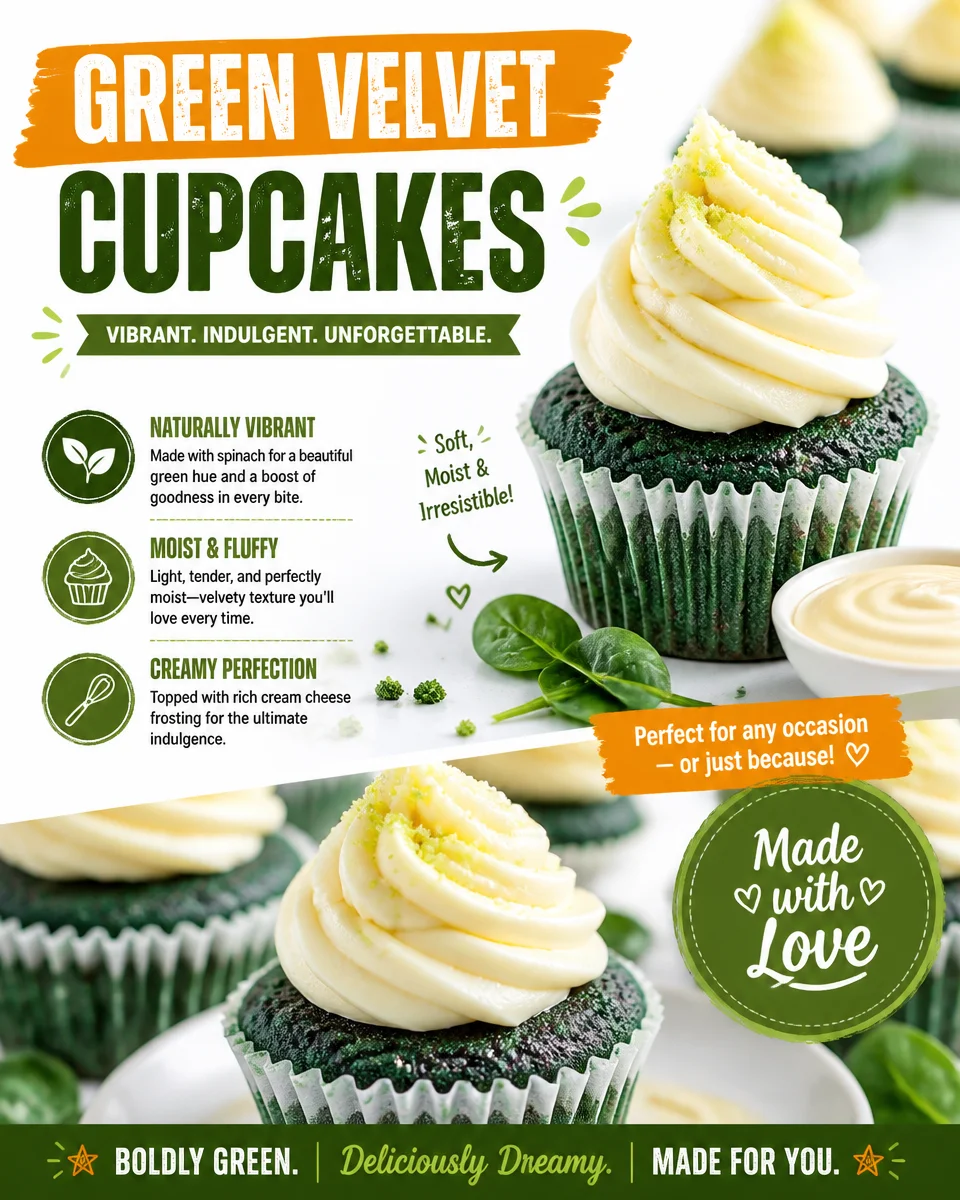 Green Velvet Cupcakes