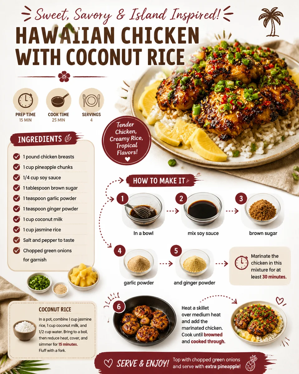 Hawaiian Chicken with Coconut Rice