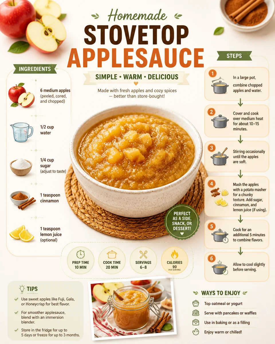 Homemade Stovetop Applesauce