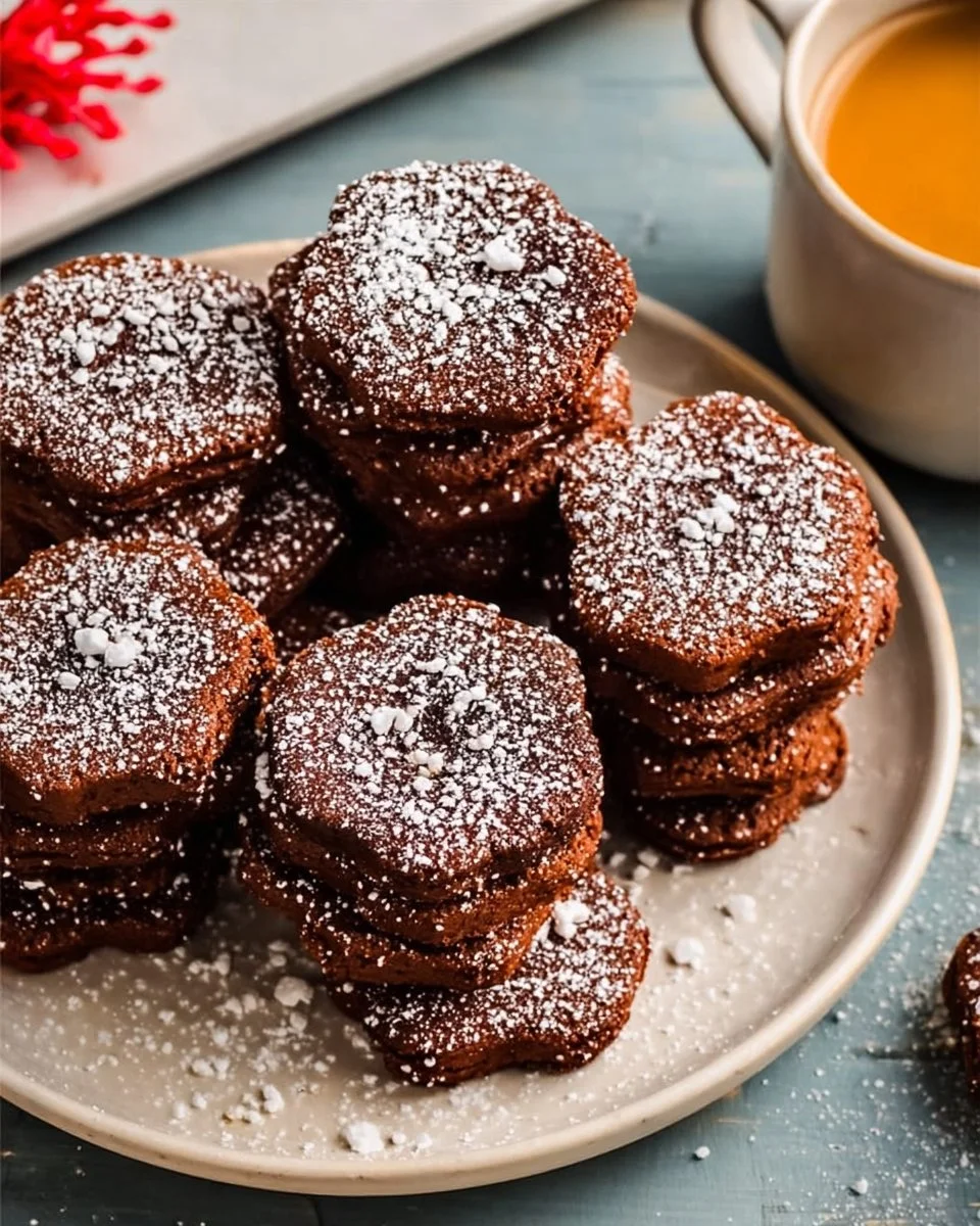 Mexican Chocolate Shortbread Cookies