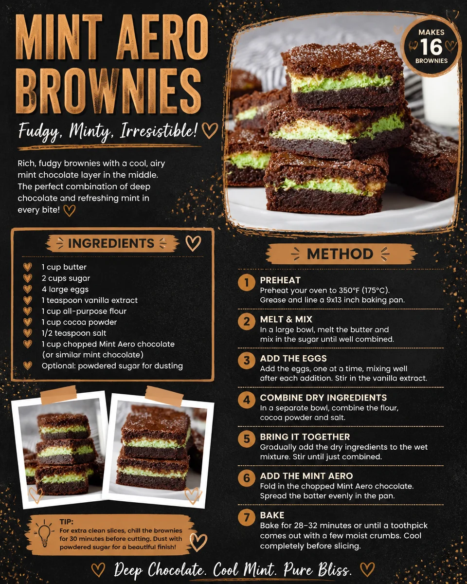 Mint Aero Brownies